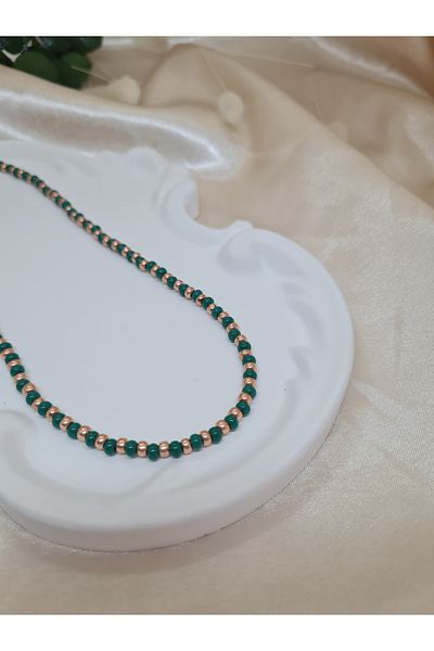 ZEYM Vintage Style Handmade Beads Necklace