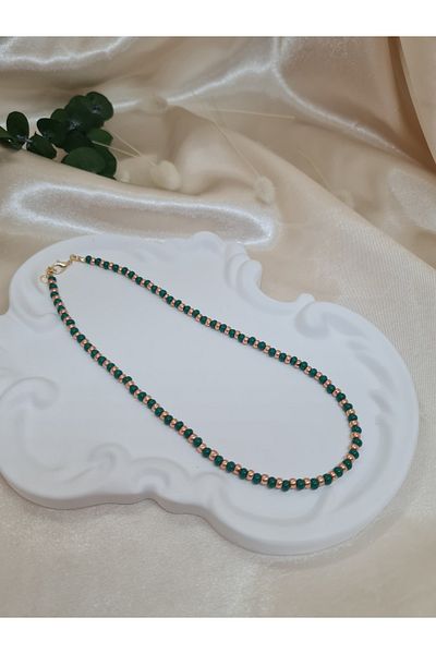 ZEYM Vintage Style Handmade Beads Necklace