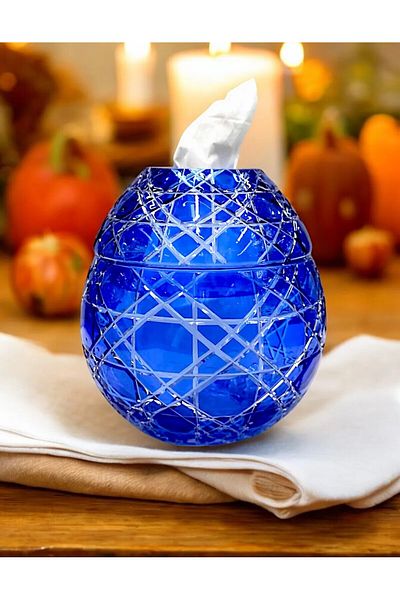 Akden Kristal Crystal Decored Handworking Glass Servet