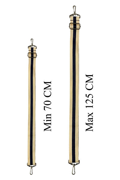 RZ RY ZAGA Çanta Askısı Desenli Polipropilen Kolon Tokası Ayarlanabilir Nikel Tokalı Çanta Sapı 4cm X 125cm