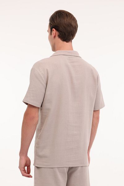 lumberjack Ml Raskol 61Hl103 5Fx Ecru Men's Shirt