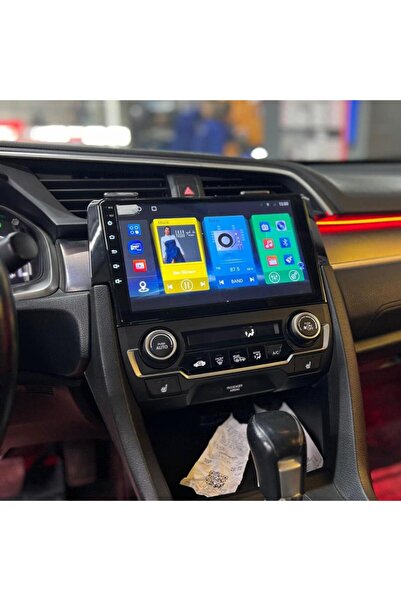 smartgo Honda Civic FC5 4GB RAM Android GPS Carplay 8+128 GB Kamera + Çerçeve...