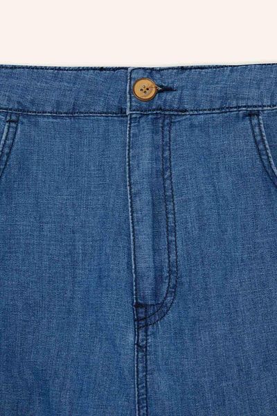 DeFacto Pantaloni de blugi Culotte cu talie elastică, cu picioare scurte, până la gleznă E3041AX25SM