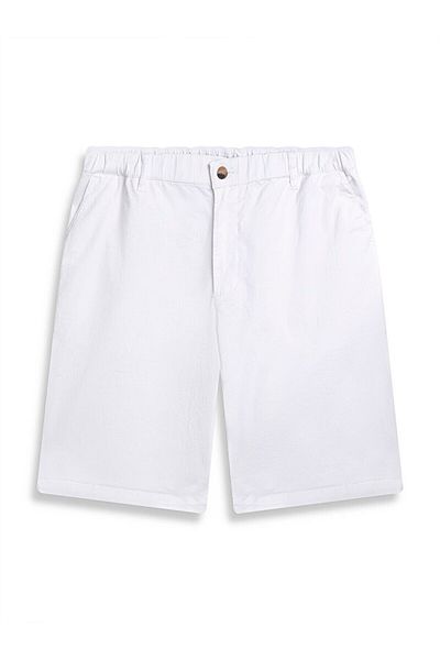 Ltb Basic Midi Regular White Shorts