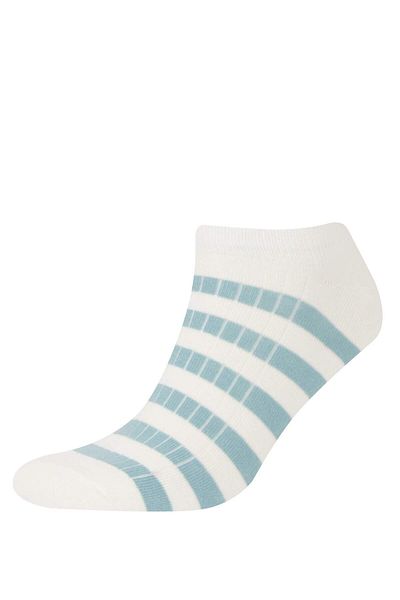 DeFacto Men's 3-Piece Cotton Booties Socks D9947Axns
