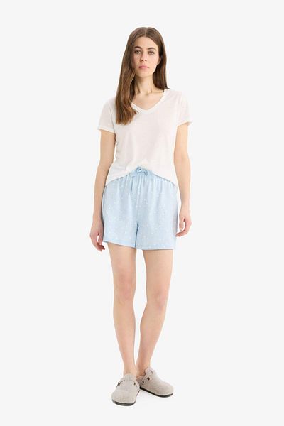DeFacto Pantaloni scurți cu talie elastică cu croiala normală Pantaloni de pijama-Fall in Love E4504AX25SM