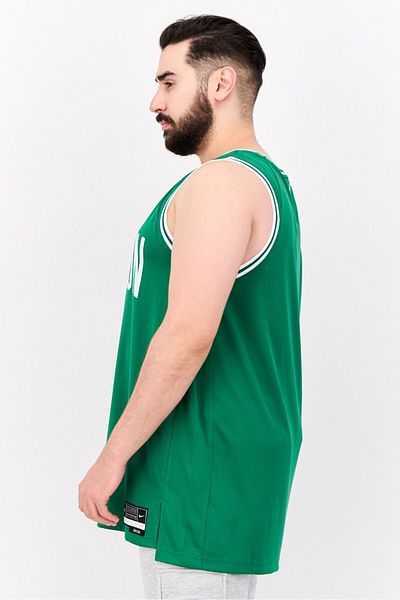 Nike X Nba Men Dri Fit Brand Logo Basketball Jersey, Green