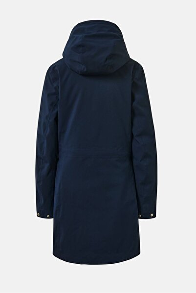 Tchibo Women Hooded With Drawstring Plain 3 in 1 Parka Jacket, Navy
