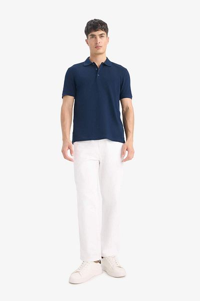 DeFacto Regular Fit Polokragen Piqué Kurzarm T-Shirt M7676AZ25SM