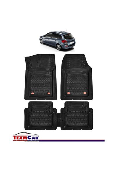 TEAMCAR ® Tray Type Car Mats Compatible with Renault Clio III (2005–2014) - Grandtour