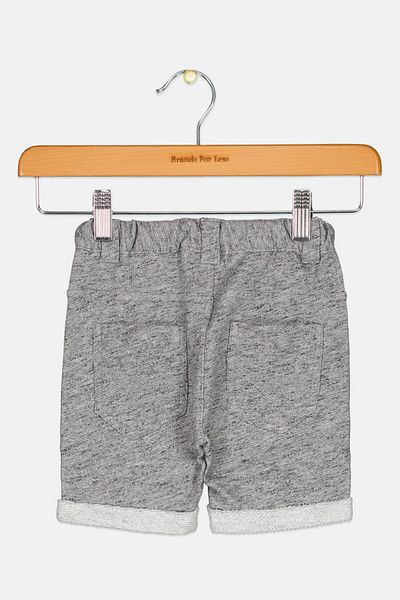 Fox Toddlers Boy Heather Pull On Shorts, Grey