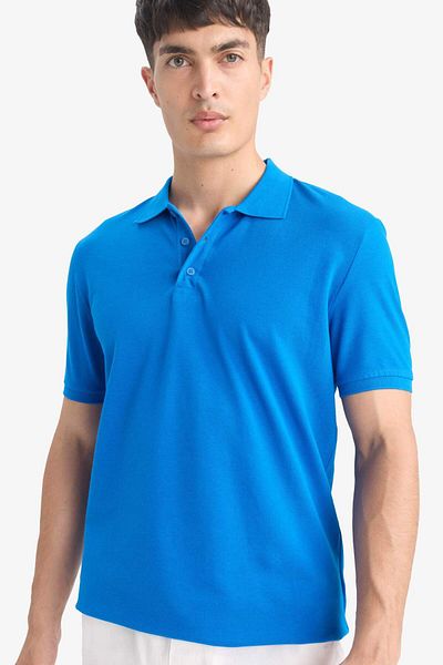 DeFacto Regular Fit Polokragen Piqué Kurzarm T-Shirt M7676AZ25SM