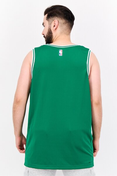 Nike x NBA Men Dri Fit Brand Logo Basketball Jersey, Green