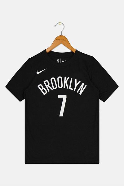 Nike X Nba Kids Boy Brooklyn Short Sleeve Basketball T-shirt, Black
