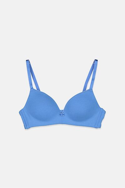 Tchibo Women Non Wire Soft Cup Bra, Blue