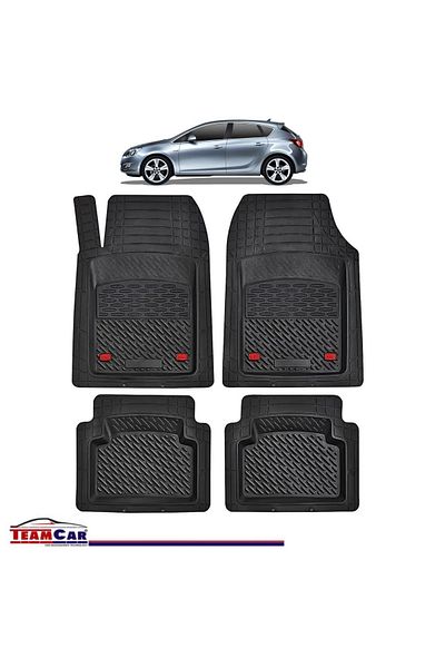 TEAMCAR ® Tray Type Car Mats Compatible With Opel Astra J (2009–2015) - Hatchback