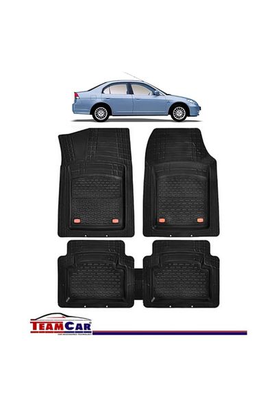 TEAMCAR ® Tray Type Car Mats Compatible with Honda Civic 7 (2000–2005) - Sedan