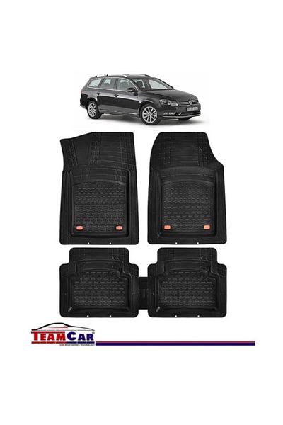 TEAMCAR ® Tray Type Car Mats Compatible with Volkswagen Passat B7 (2010–2014) - Estate