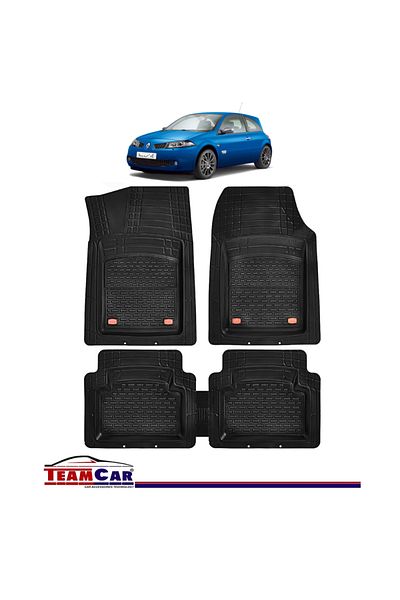 TEAMCAR ® Tray Type Car Mats Compatible with Renault Megane II (2002–2009) - Coupe