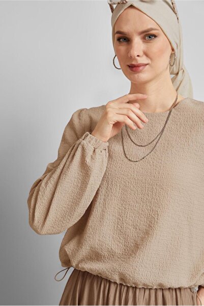 Alvina BELİ BÜZGÜLÜ BLUZ 45656