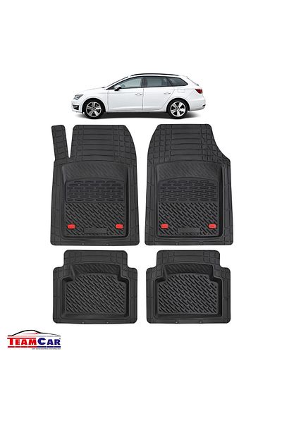 TEAMCAR Covorașe auto tip tavă compatibile cu Seat Leon Mk3 (2012–2020) - Estate
