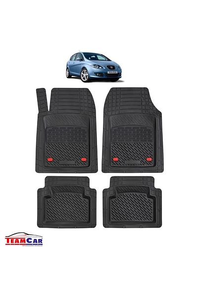 TEAMCAR Covorașe auto tip tavă compatibile cu Seat Toledo Mk3 (2004–2009) - Monovolum