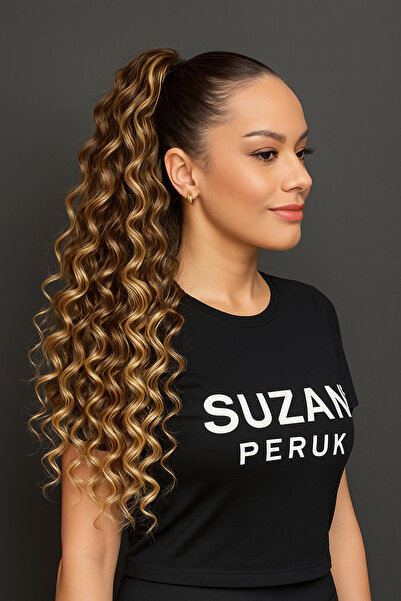 Suzan Peruk ,Siyah At kuyruğu Postiş Bağcıklı En kullanışlı model.AT KUYRUĞU ...