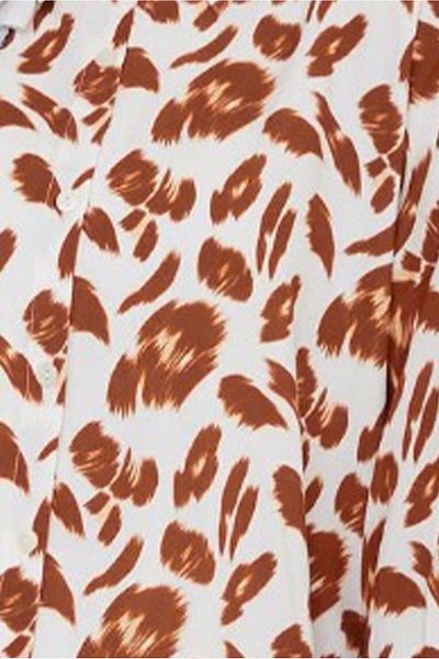 TRENDTESETTÜR Women's Brown (Tile) Cotton Patterned Tunic t 1986