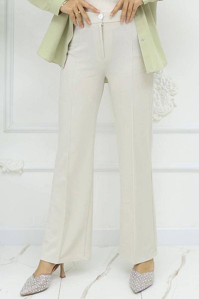 TRENDTESETTÜR Women Beige (Stone) Palazzo Pants t 3403