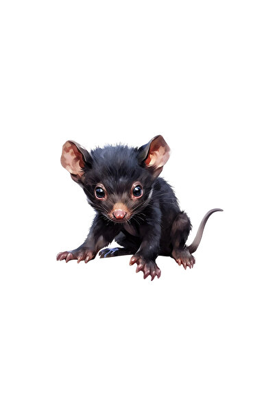 INOVATIX Set de 8 autocolante cu pui de diavol tasmanian, INOVATIX®. 6 cm