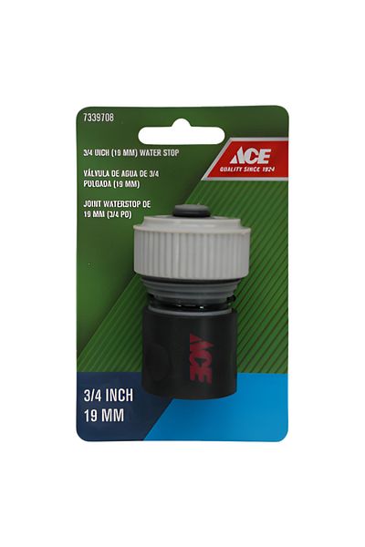 ACE Plastic Water Stop Hose Connector 1.9cm