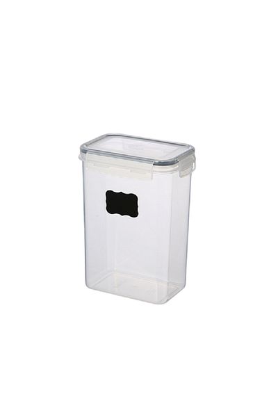 Felli Rectangular Food Storage Container with Chalkboard Clear 2 Liter PP + SILICONE