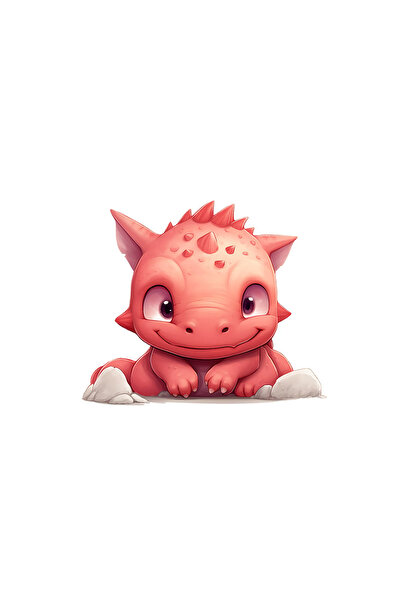 INOVATIX Set de 8 autocolante Zippo cu bebeluș de dinozaur, INOVATIX®. 6 cm