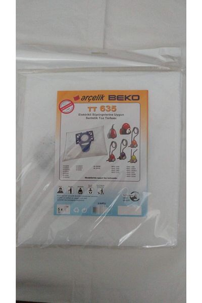 Koyuncu White 20 Pieces Tt 635 Beko Vacuum Cleaner Dust Bag Official Distributor Guaranteed