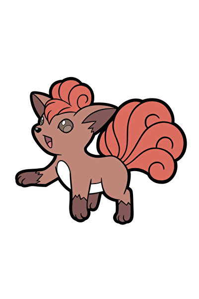 INOVATIX Set de 8 piese, autocolant Pokemon Vulpix, INOVATIX®. 6 cm