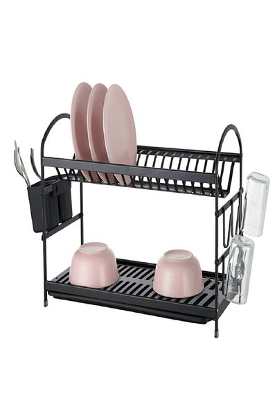 Parfait Durable High Quality Aluminium Dish Rack Black