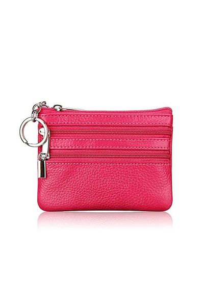 delis Key holder, Veona PT1414, genuine leather, Pink