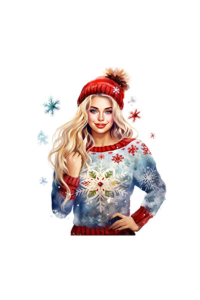 INOVATIX Set de 8 piese, Autocolant pulover de iarnă Antonia, INOVATIX®. 6 cm