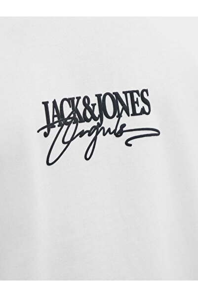 Jack & Jones Crew Neck Logo Printed T-Shirt White White