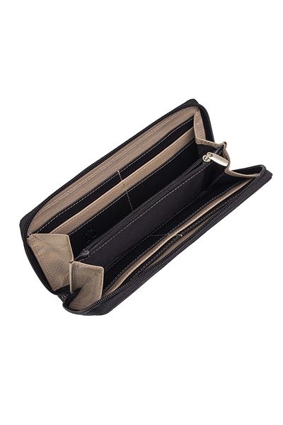 delis Women's wallet, Naia PT1351, genuine leather, Black