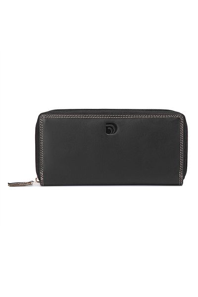 delis Women's wallet, Naia PT1351, genuine leather, Black