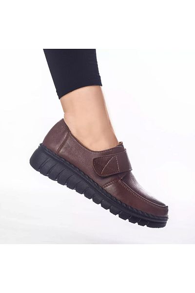 MODA STİL Nicole brown eco-leather casual shoes, 36