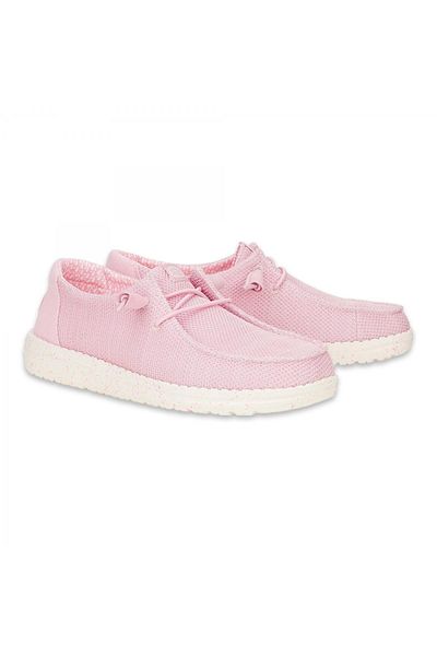 HEY DUDE 41878 Wendy Stretch Sox Pink Women's Shoes