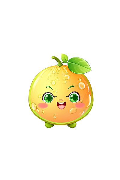 INOVATIX Set de 8 piese, autocolant Pomelo nervos, INOVATIX®. 6 cm