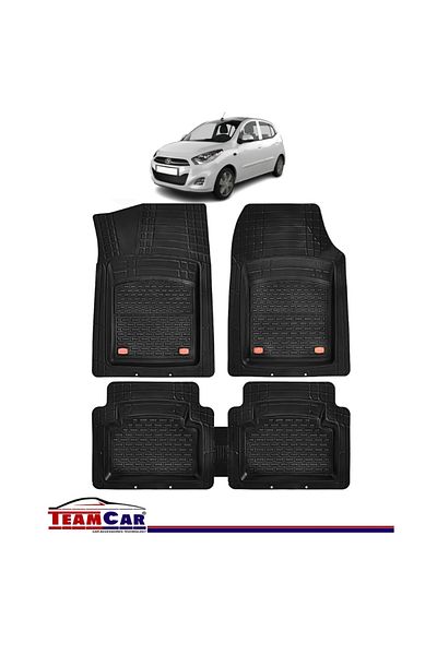 TEAMCAR ® Car Mats Hyundai i10 I (2007-2013) - Rubber Tray Type