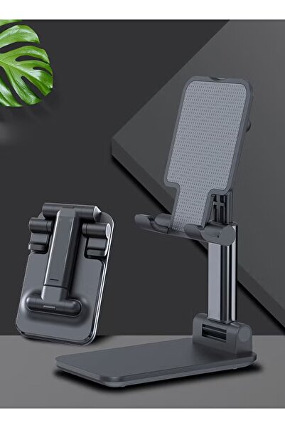 Primo Plus حامل هاتف مكتبي قابل للطي (أسود)