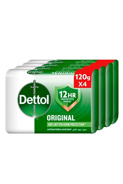 Dettol Original Bathing Soap Pine Scent 4 x 120 g