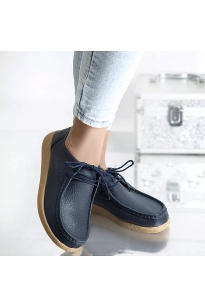 MODA STİL Lucy navy casual shoes, natural leather, 39