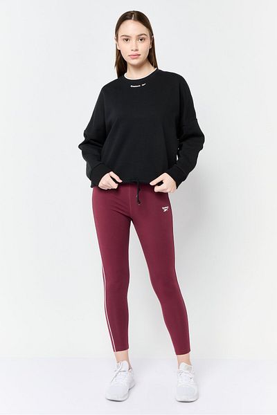 Reebok Women Sportswear Fit Long Sleeve Outdoor Sweatshirt, Black