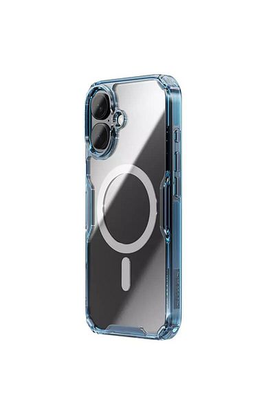 Nillkin Carcasă pentru iPhone 16 - Carcasă magnetică Nillkin Nature TPU Pro - Albastră